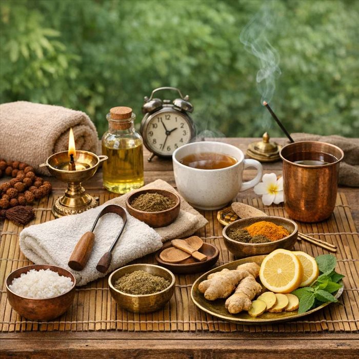 Dinacharya : routine quotidienne ayurvédique pour bien-être durable