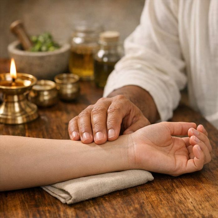 Nadi Pariksha en Ayurveda : comprendre la lecture du pouls 