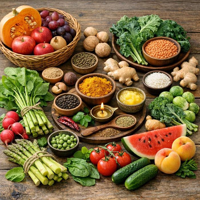 Manger selon les saisons en ayurveda : guide pratique et bienfaits